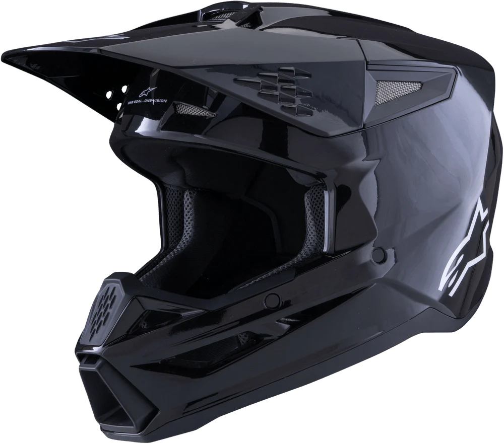 ALPINESTARS SM3 SOLID HELMET BLACK GLOSSY