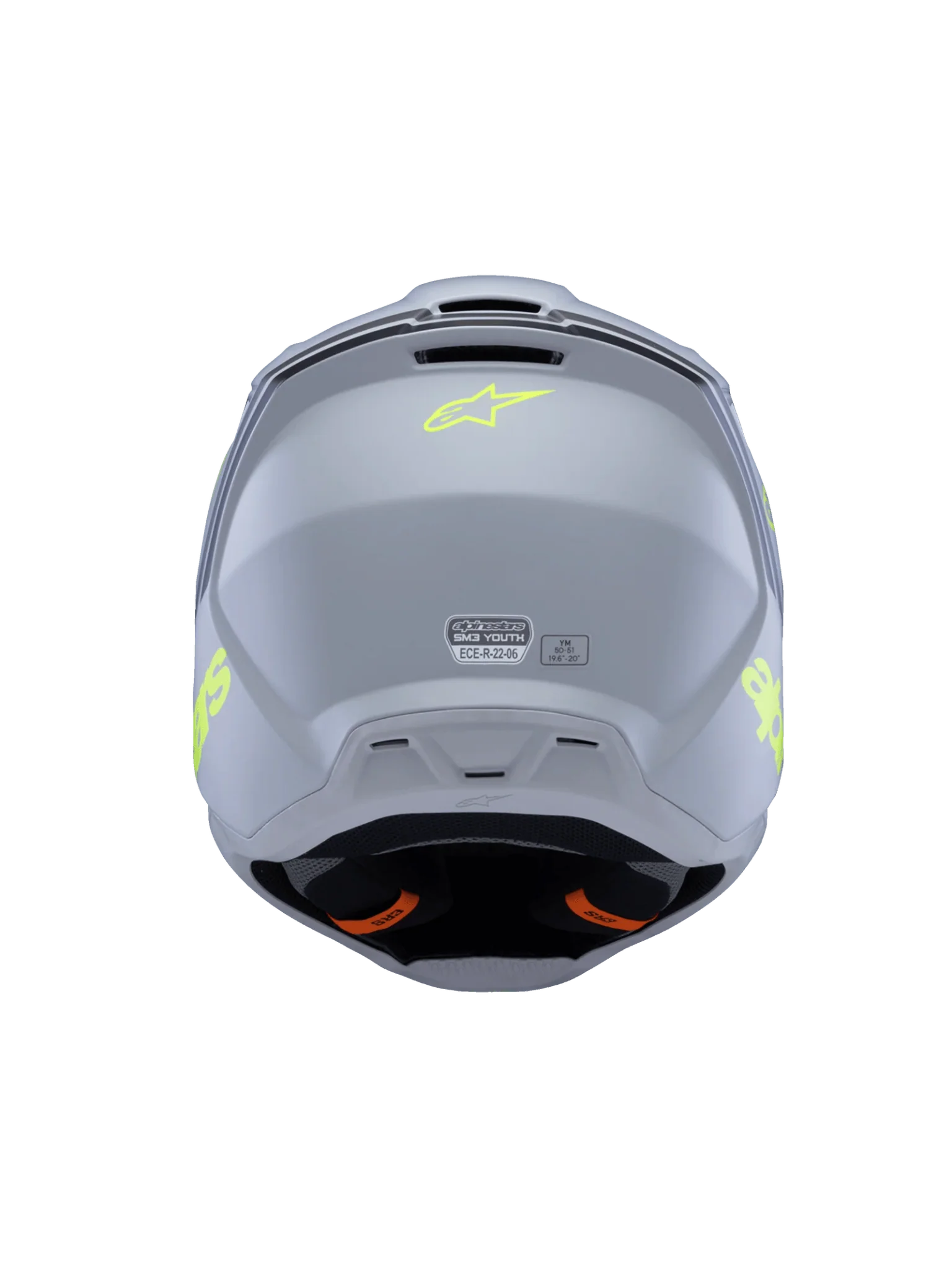 ALPINESTARS SM3 Youth Radium Helmet (GRY/BLK/YLW FLUO MATTE) - Image 4