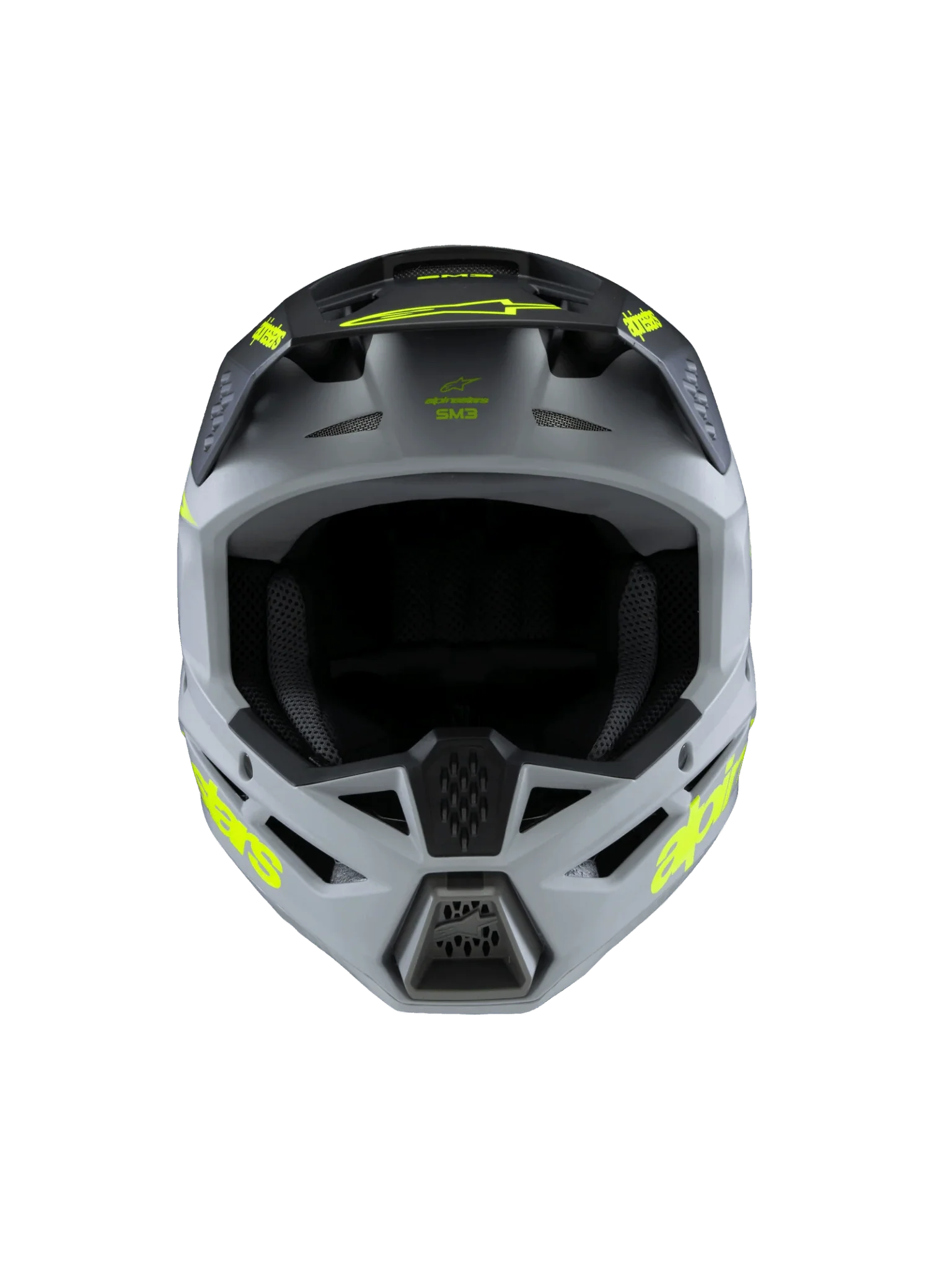 ALPINESTARS SM3 Youth Radium Helmet (GRY/BLK/YLW FLUO MATTE) - Image 7