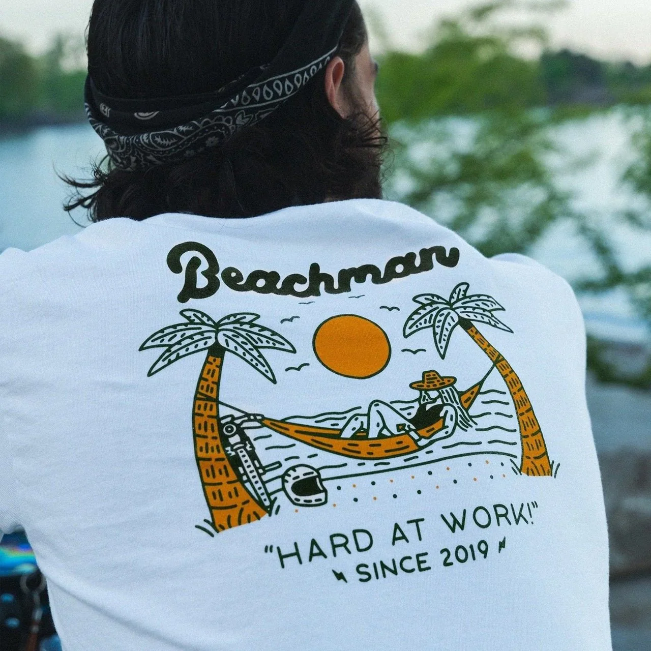 Beachman "Hard At Work" Tee - Image 4