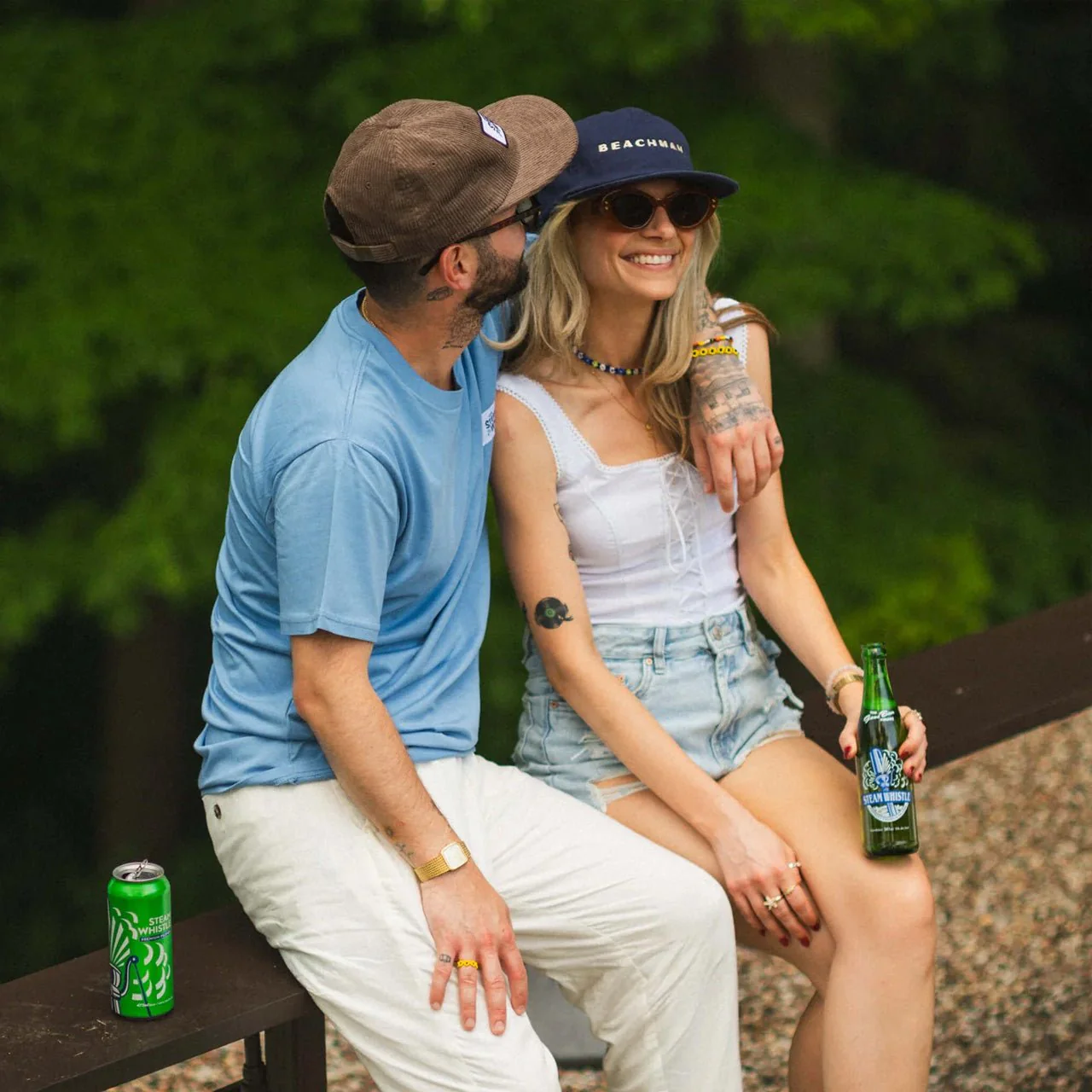 Beachman Navy Beach Cap - Image 4