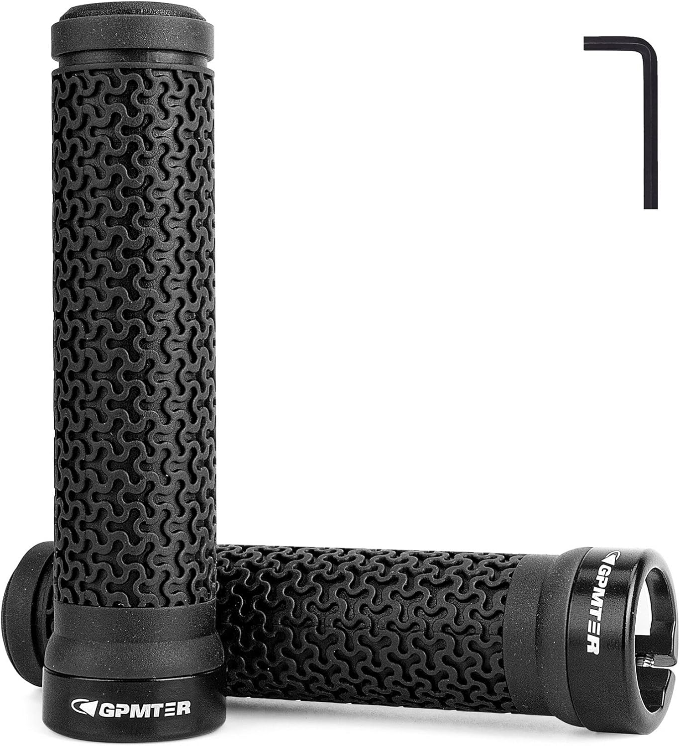 Bike Handlebar Grips, Single Lock, Black