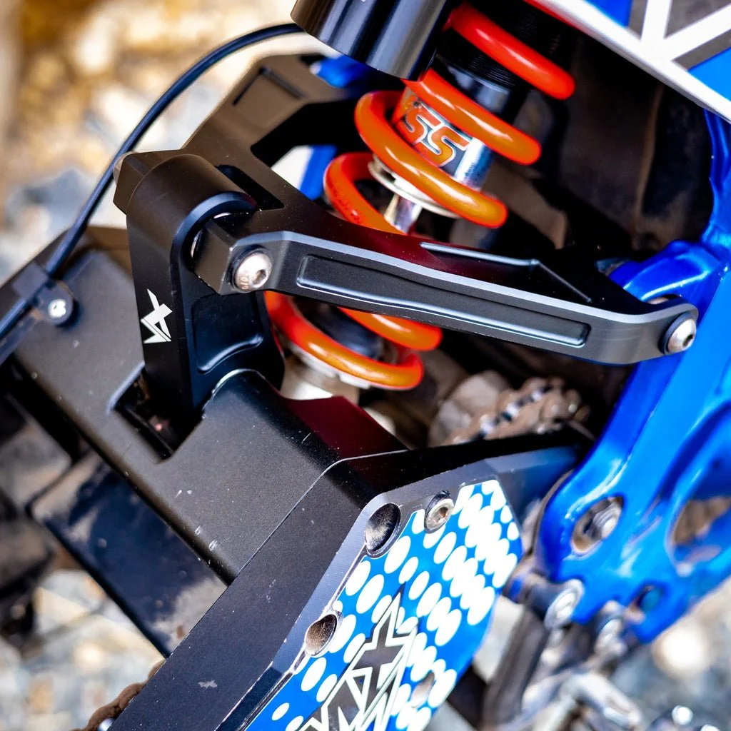 EBMX Rear Shock with upgraded v2 linkage and triangle for SurRon Light Bee - Image 4