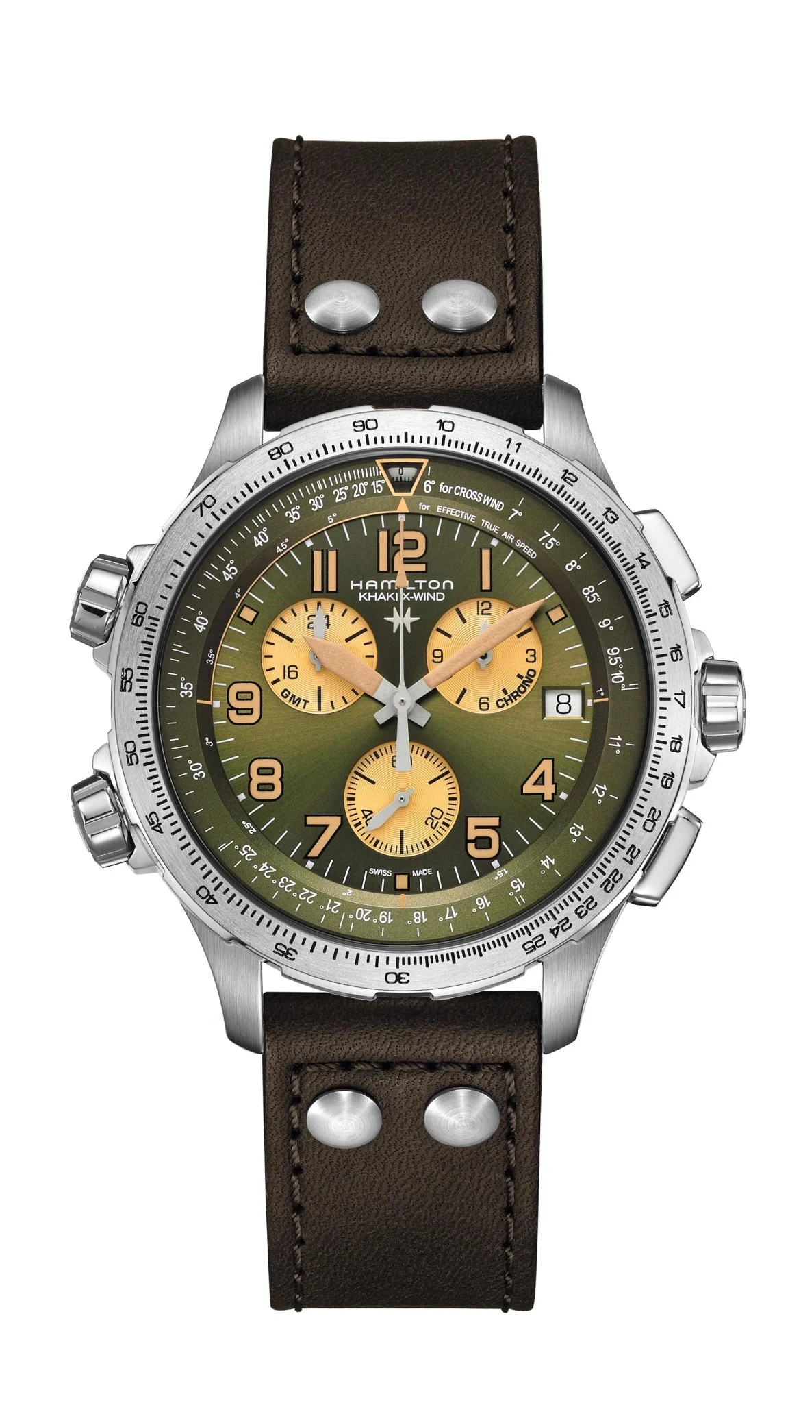 Hamilton Khaki Aviation X-Wind GMT Chrono Quartz 46mm - Image 4