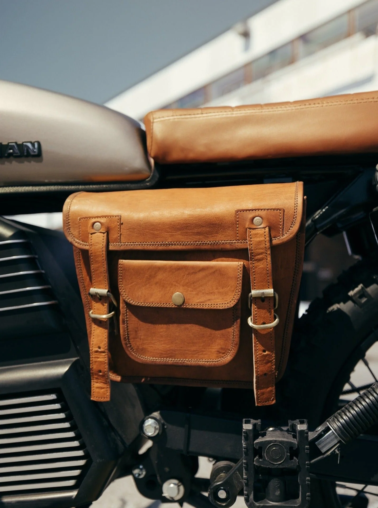 Leather Saddle Bag - Image 6