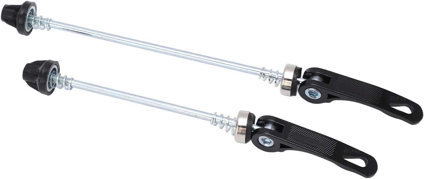 TEUOPIOE 1 Pair MTB Quick Release Skewers Bike QR, 150/190 mm