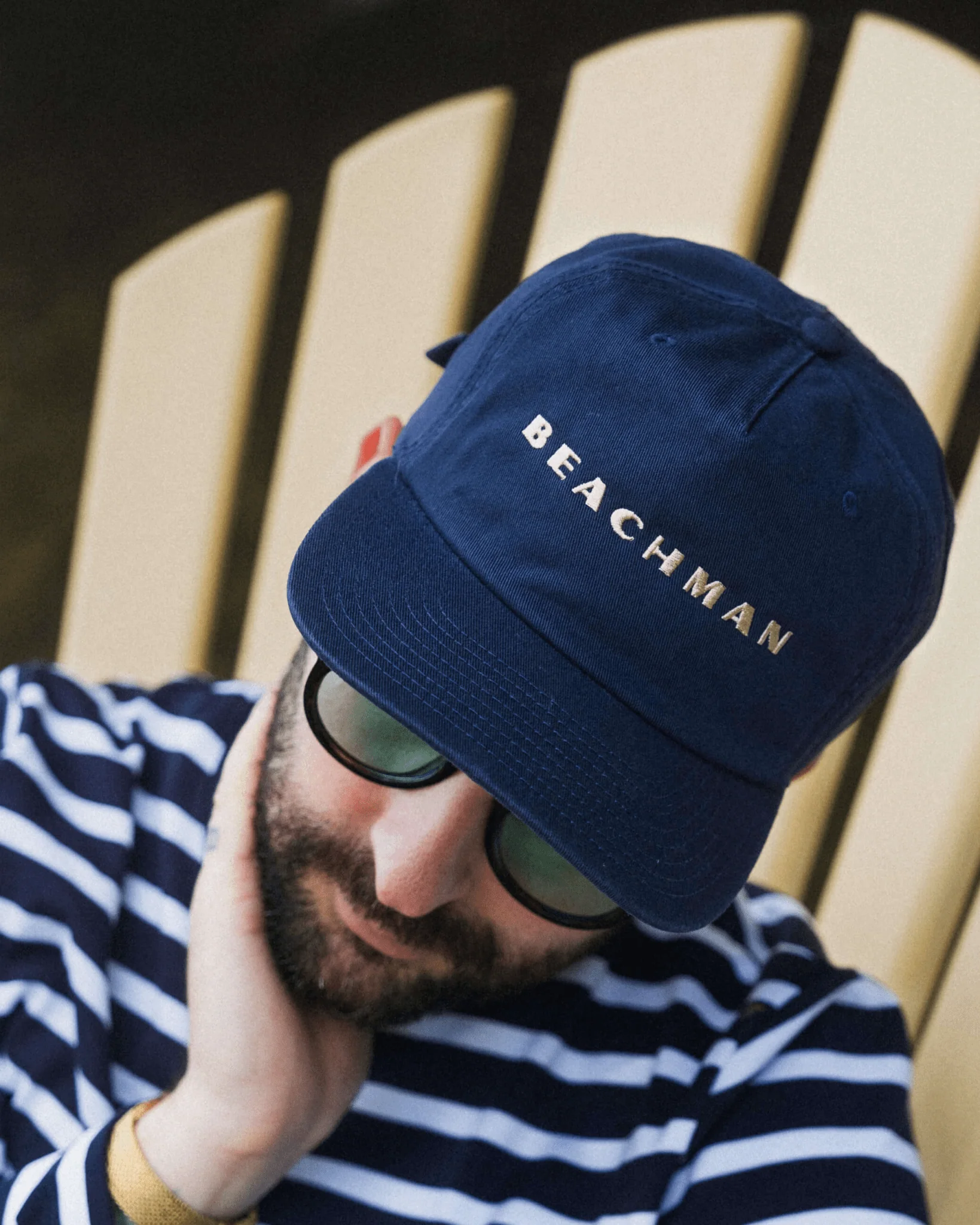 Navy Beach Cap