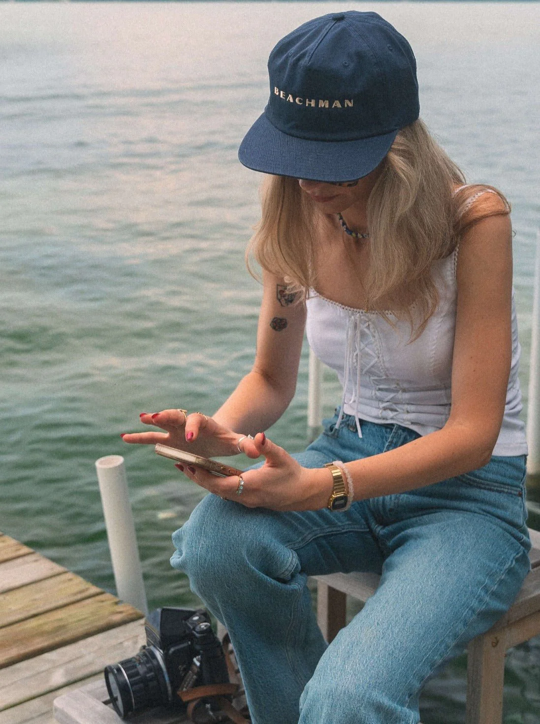 Navy Beach Cap - Image 4