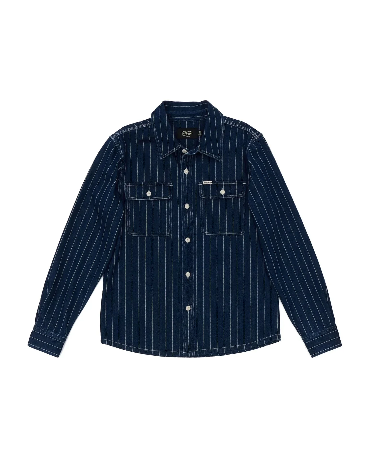 Vacay Stripe Denim Shirt - Image 6